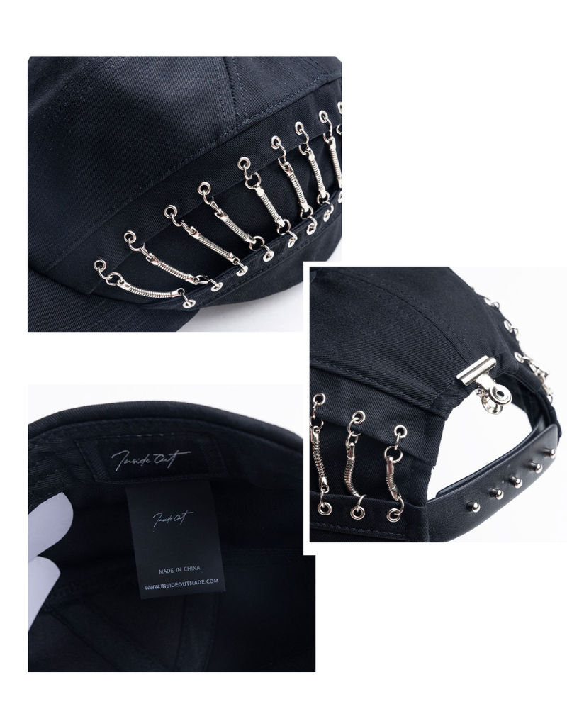 Street Punk Hollow Chain Baseball Cap