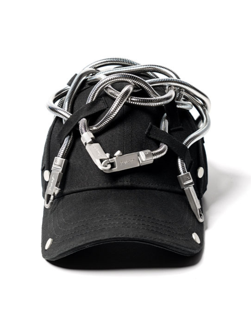 Street Punk Metal Snake Chain Baseball Cap