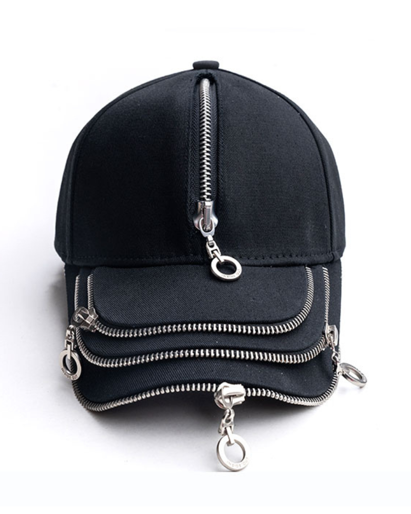 Street Punk High Quality Zipper Cap