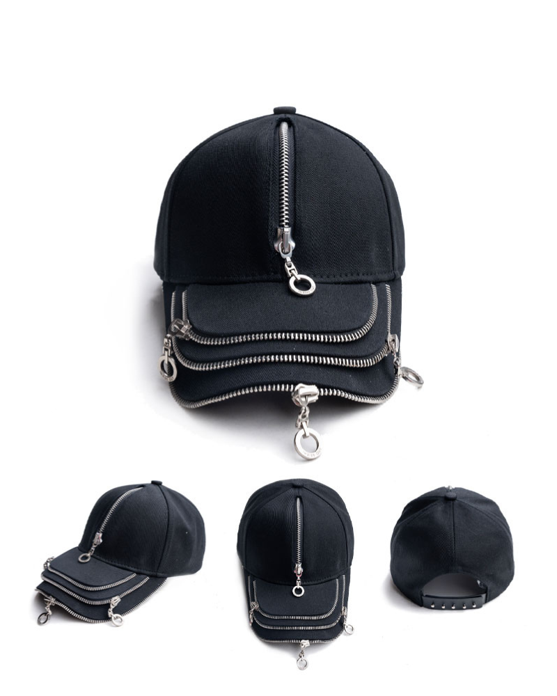 Street Punk High Quality Zipper Cap