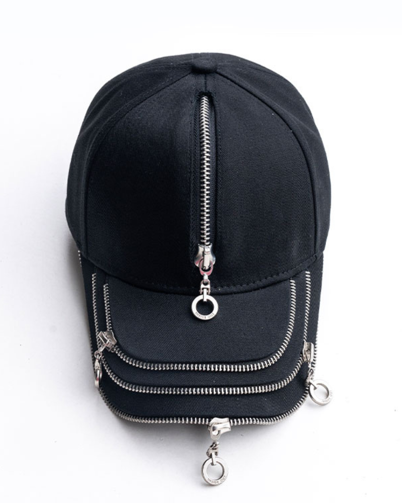 Street Punk High Quality Zipper Cap