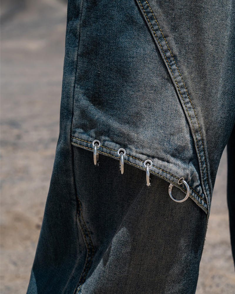 Street Ribbon Straight Y2K Jeans