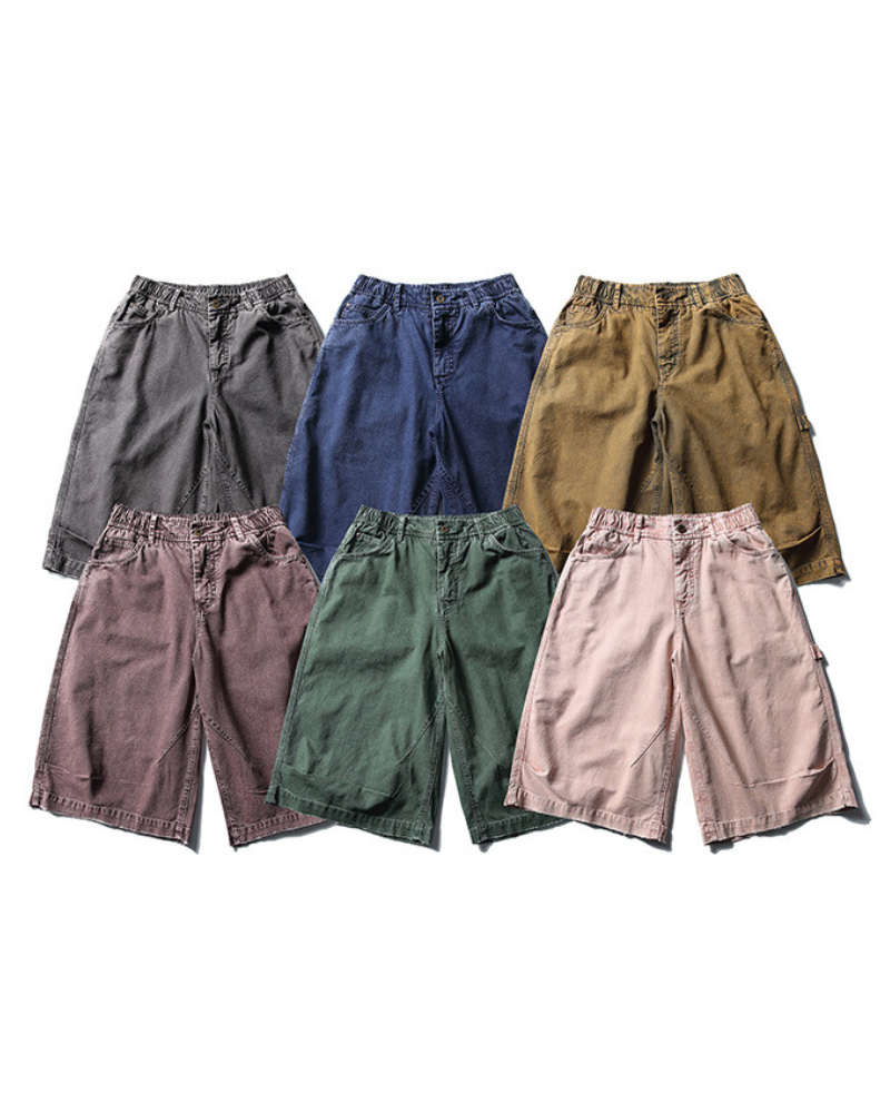 Street Unisex Denim-Look Shorts | Baggy Jorts