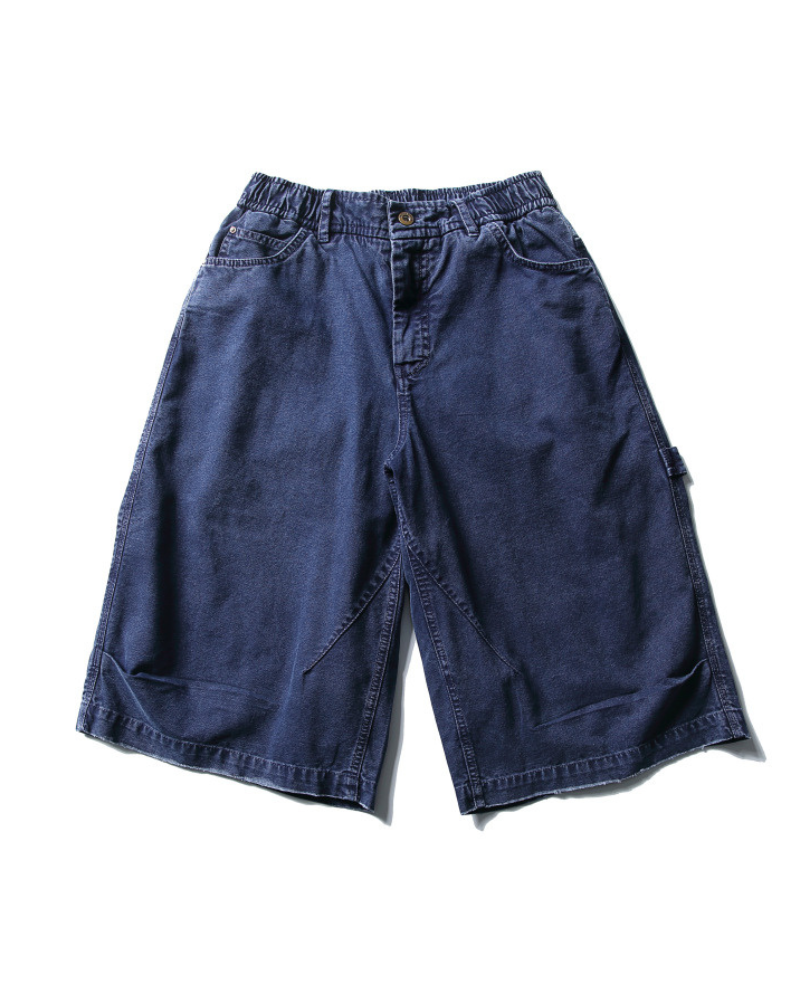 Street Unisex Denim-Look Shorts | Baggy Jorts