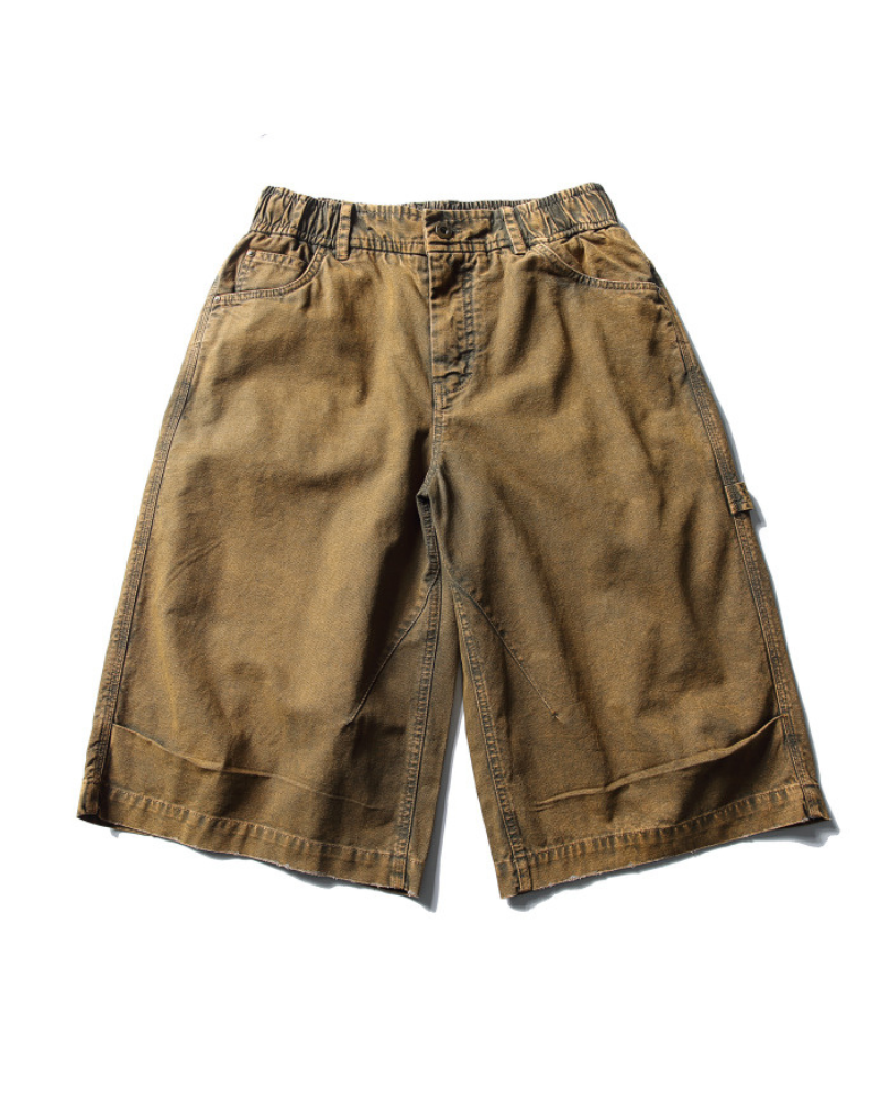 Street Unisex Denim-Look Shorts | Baggy Jorts