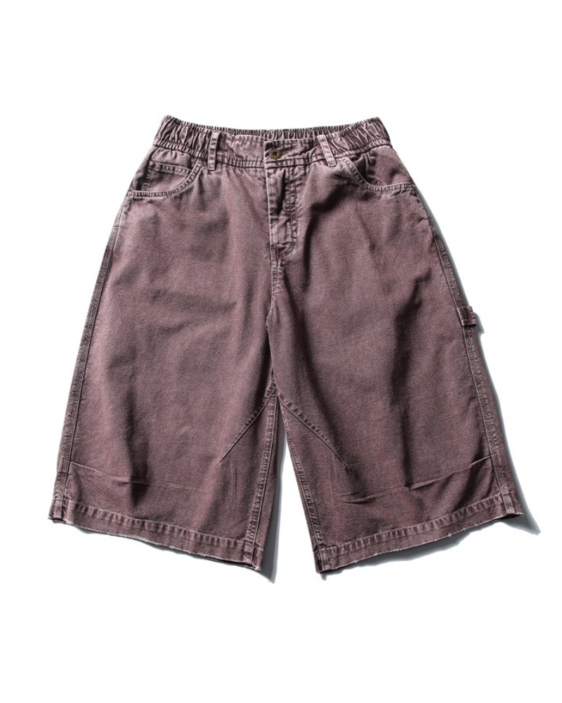 Street Unisex Denim-Look Shorts | Baggy Jorts