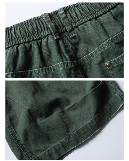 Street Unisex Denim-Look Shorts | Baggy Jorts