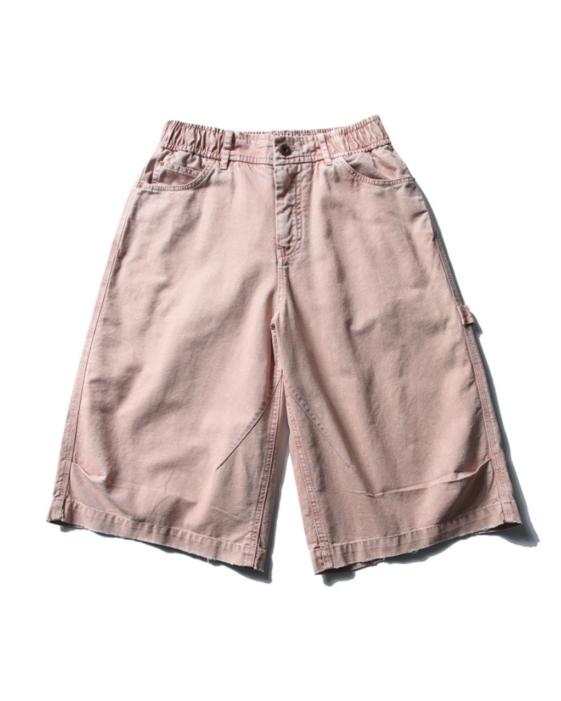 Street Unisex Denim-Look Shorts | Baggy Jorts