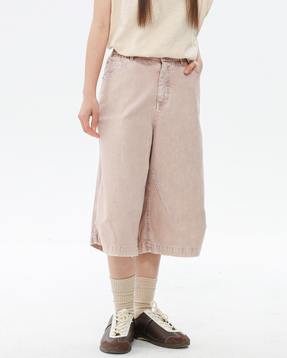 Street Unisex Denim-Look Shorts | Baggy Jorts