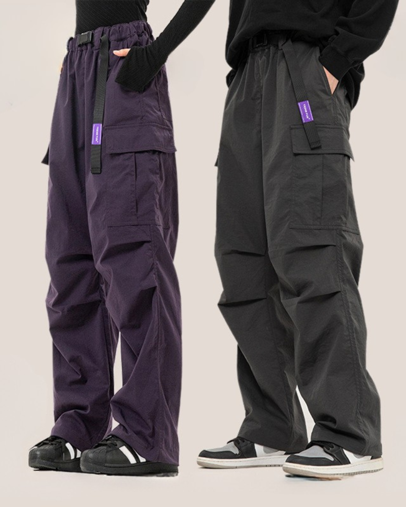 Street Outdoor Unisex Multi-Pocket Straight Cargo Pants