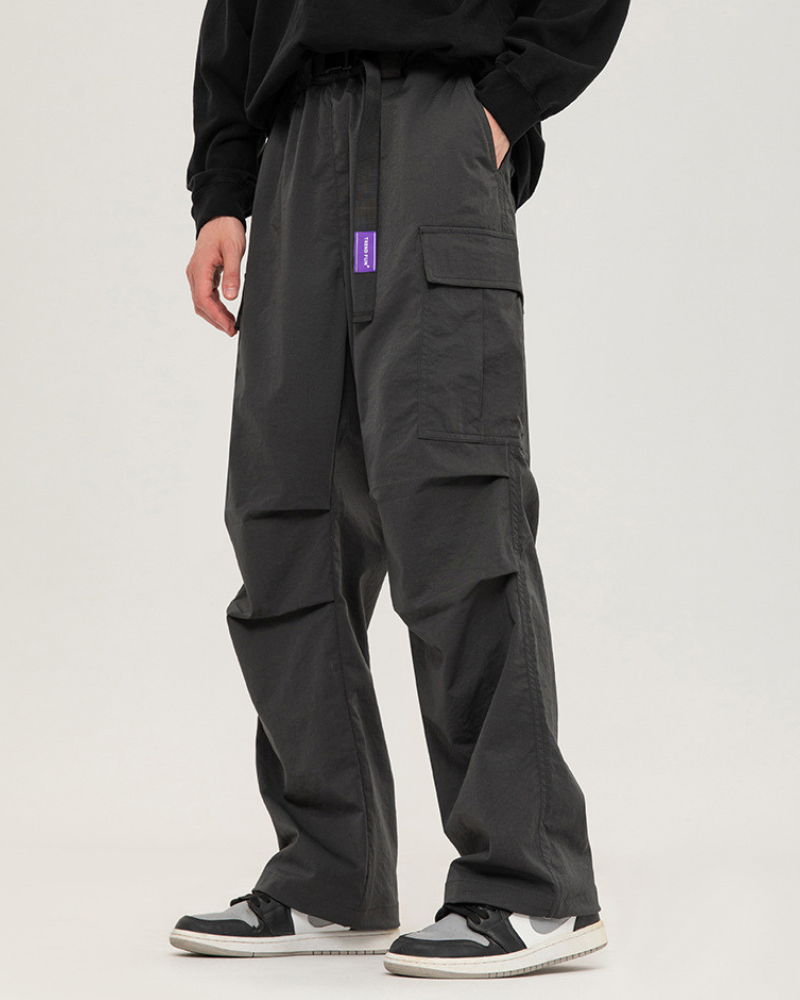 Street Outdoor Unisex Multi-Pocket Straight Cargo Pants