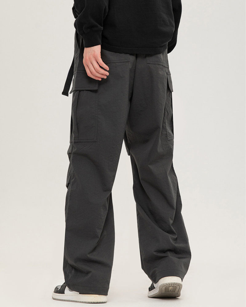 Street Outdoor Unisex Multi-Pocket Straight Cargo Pants