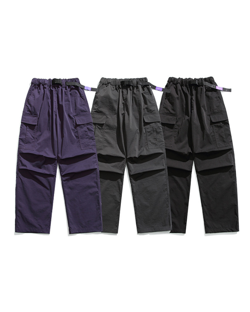 Street Outdoor Unisex Multi-Pocket Straight Cargo Pants