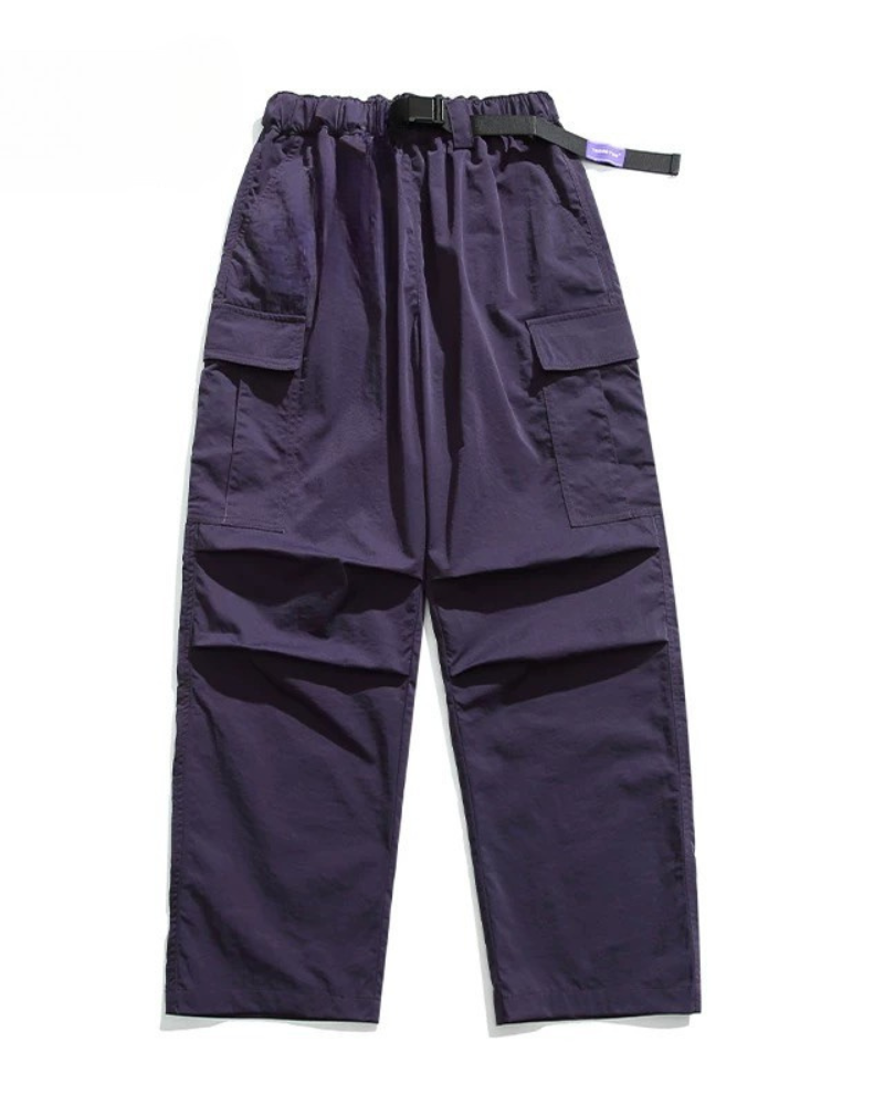 Street Outdoor Unisex Multi-Pocket Straight Cargo Pants