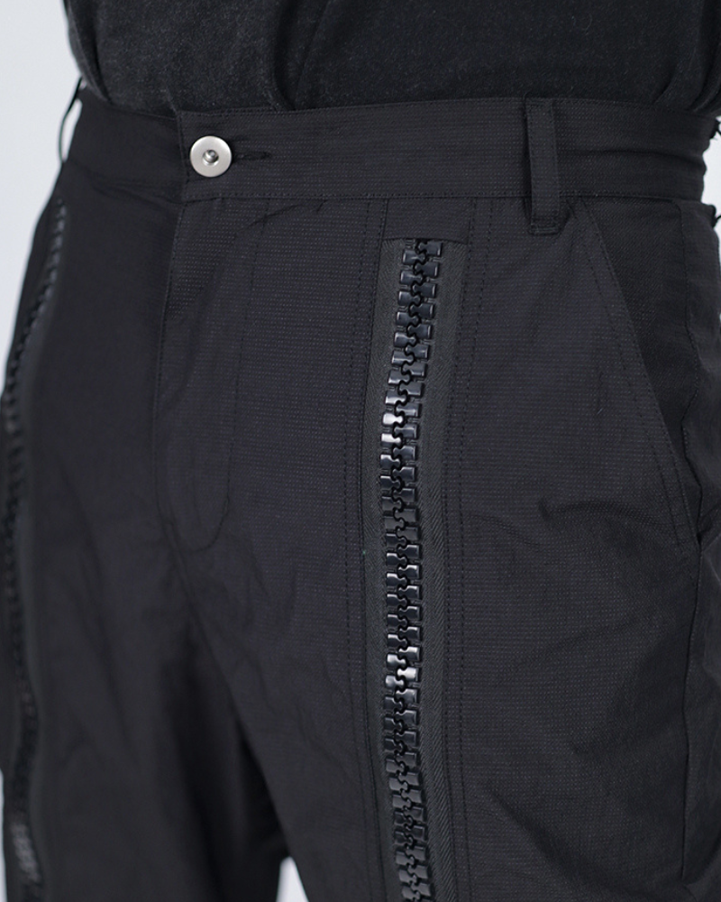 Opium Style Street Y2K Fashion Zipper Flared Pants