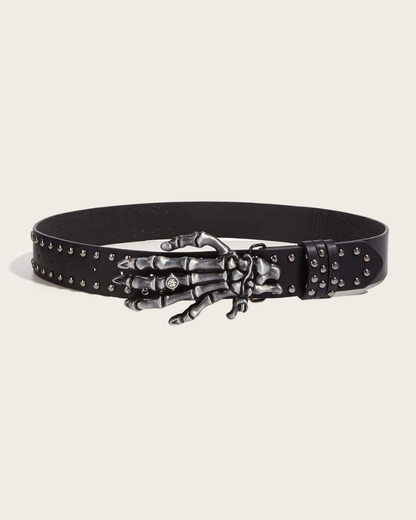 Street Y2K Punk Studded Claw Skull Belt