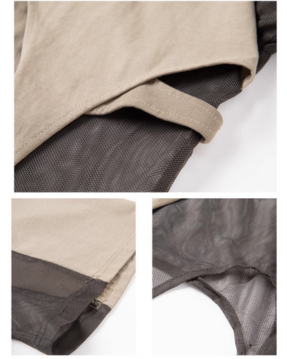 Street Irregular Stitching Hollow T-Shirt