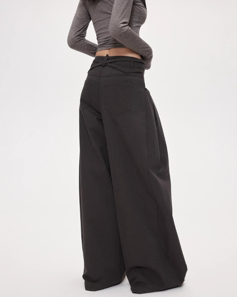 Street Pleated Pocket Women&