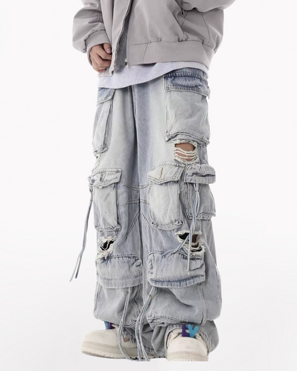 Street Baggy Multi-Pocket Y2K Jeans