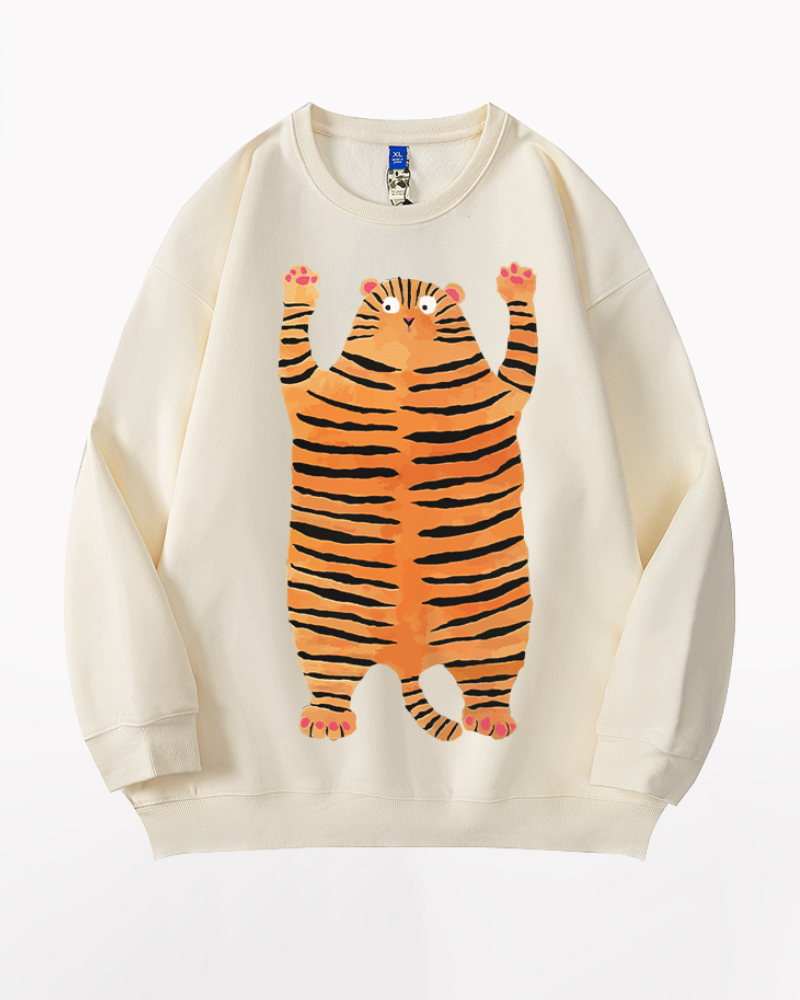 Street Crew Neck Oversized Sweatshirt