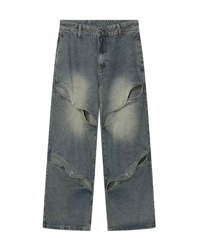 Opium Outfits Street Fashion Denim Pants | Y2K Jeans