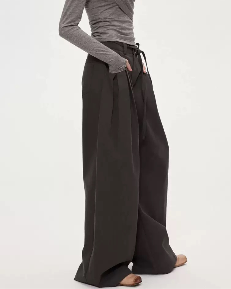 Street Pleated Pocket Women&