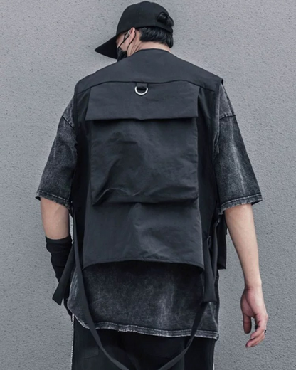 Streetwear Cargo Utility Vest