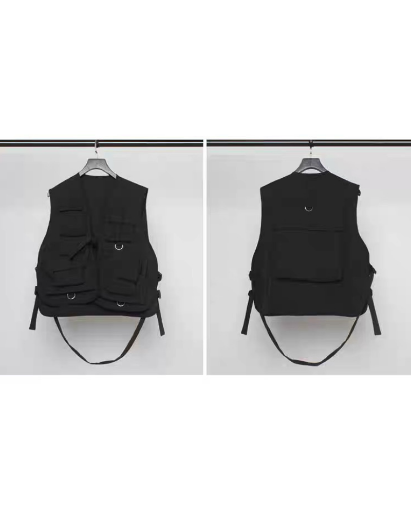 Streetwear Cargo Utility Vest