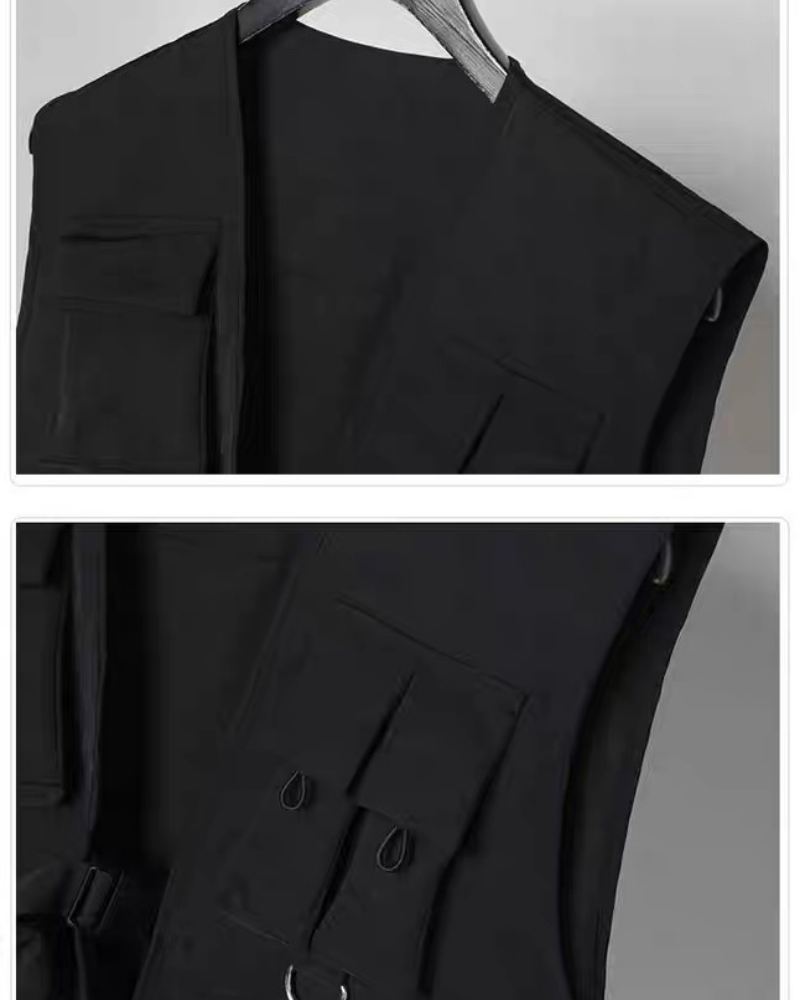 Streetwear Cargo Utility Vest