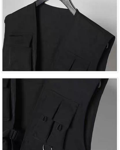 Streetwear Cargo Utility Vest