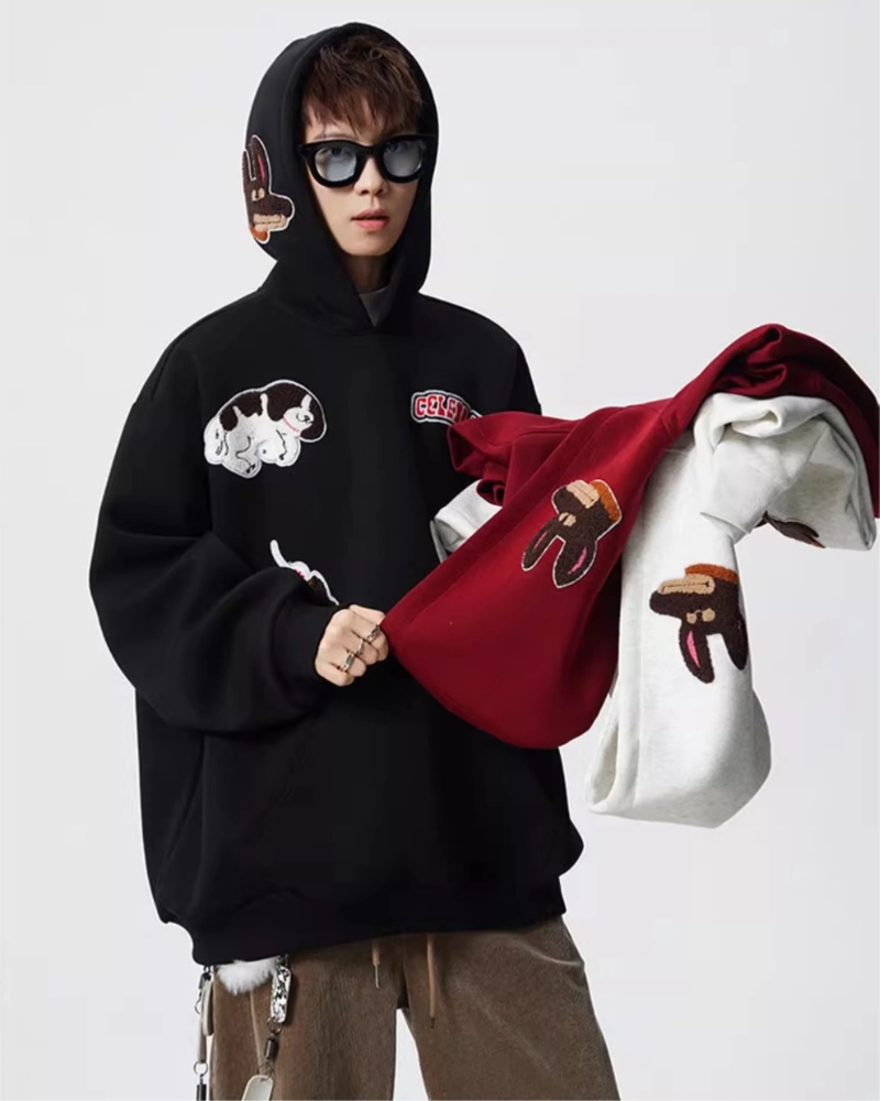 Streetwear Cartoon Graffiti Hoodie