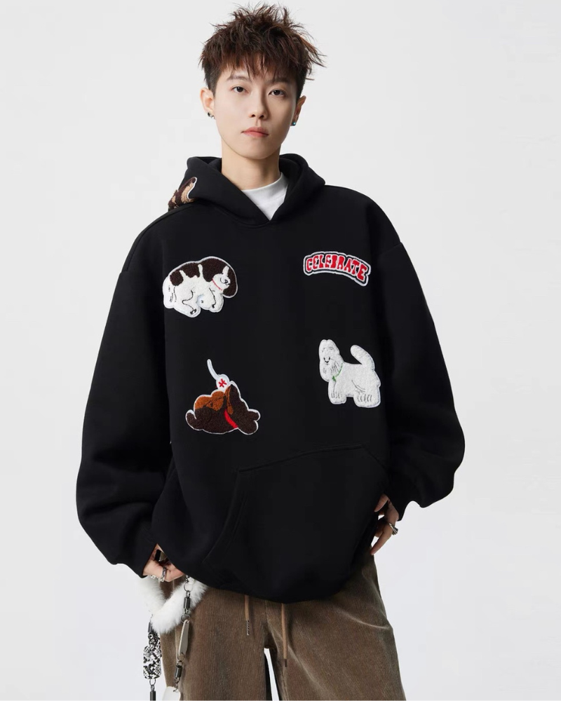 Streetwear Cartoon Graffiti Hoodie