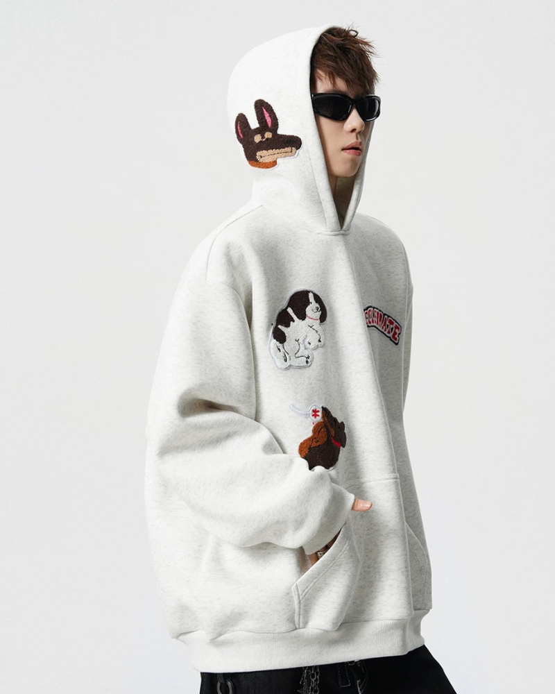 Streetwear Cartoon Graffiti Hoodie