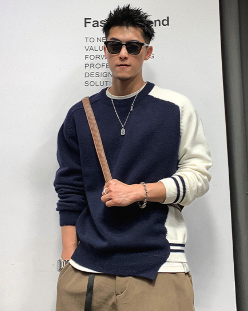 Streetwear Color Block Sweater