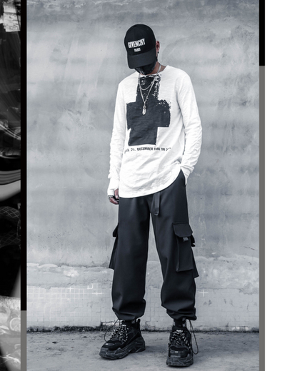 Streetwear Cross Long Sleeve T-Shirt