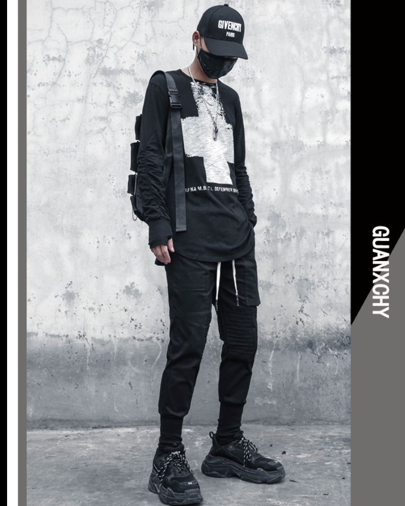 Streetwear Cross Long Sleeve T-Shirt