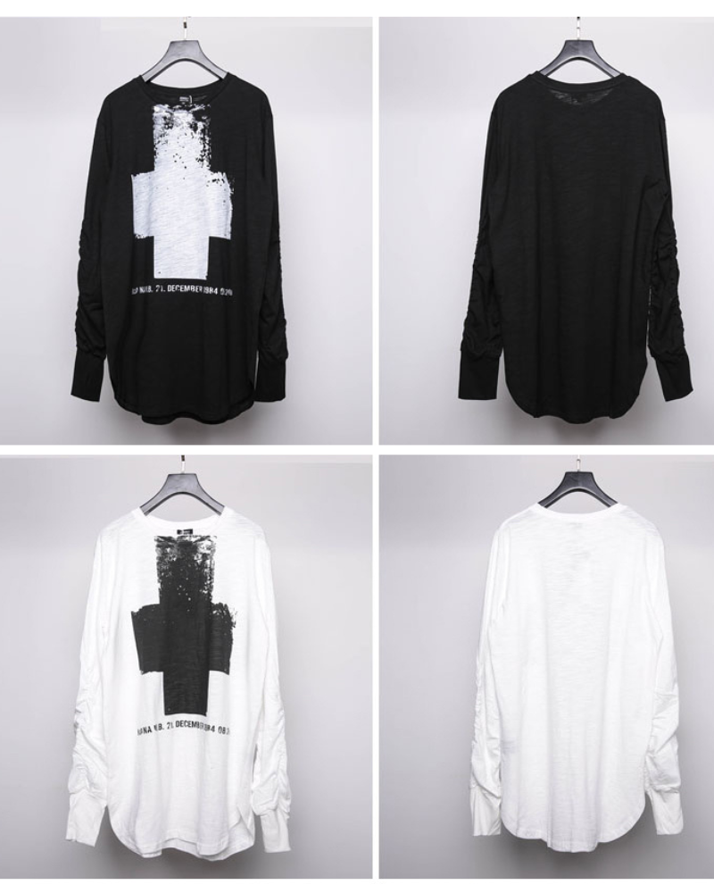 Streetwear Cross Long Sleeve T-Shirt