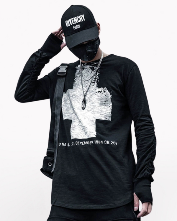 Streetwear Cross Long Sleeve T-Shirt