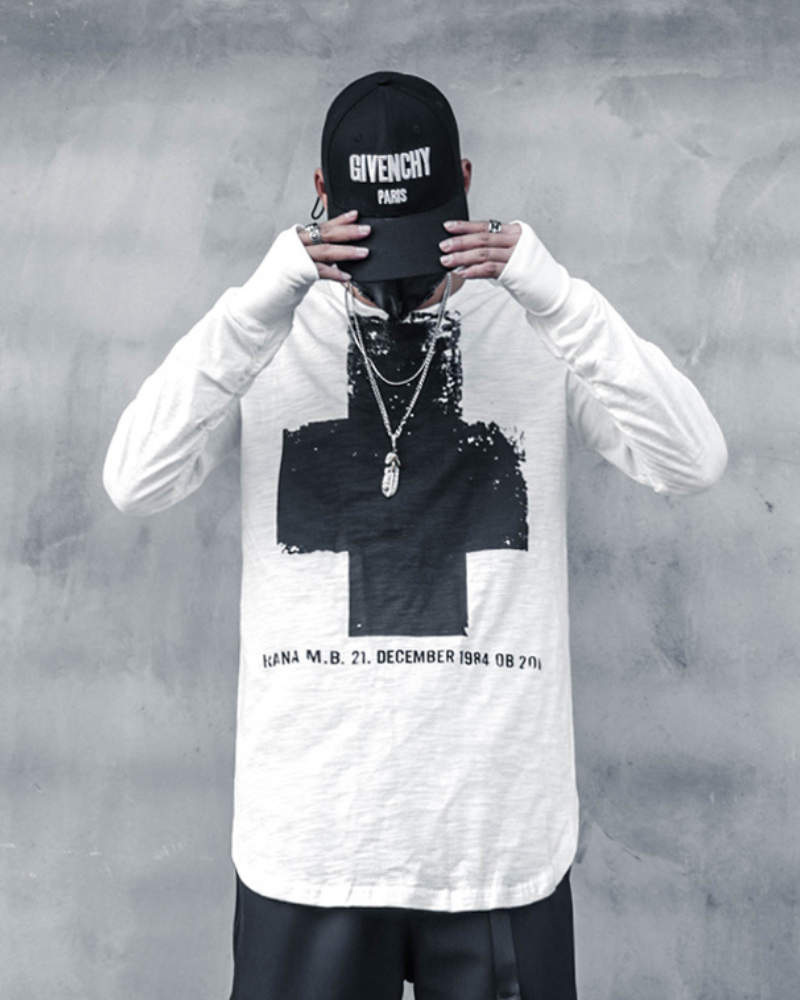 Streetwear Cross Long Sleeve T-Shirt