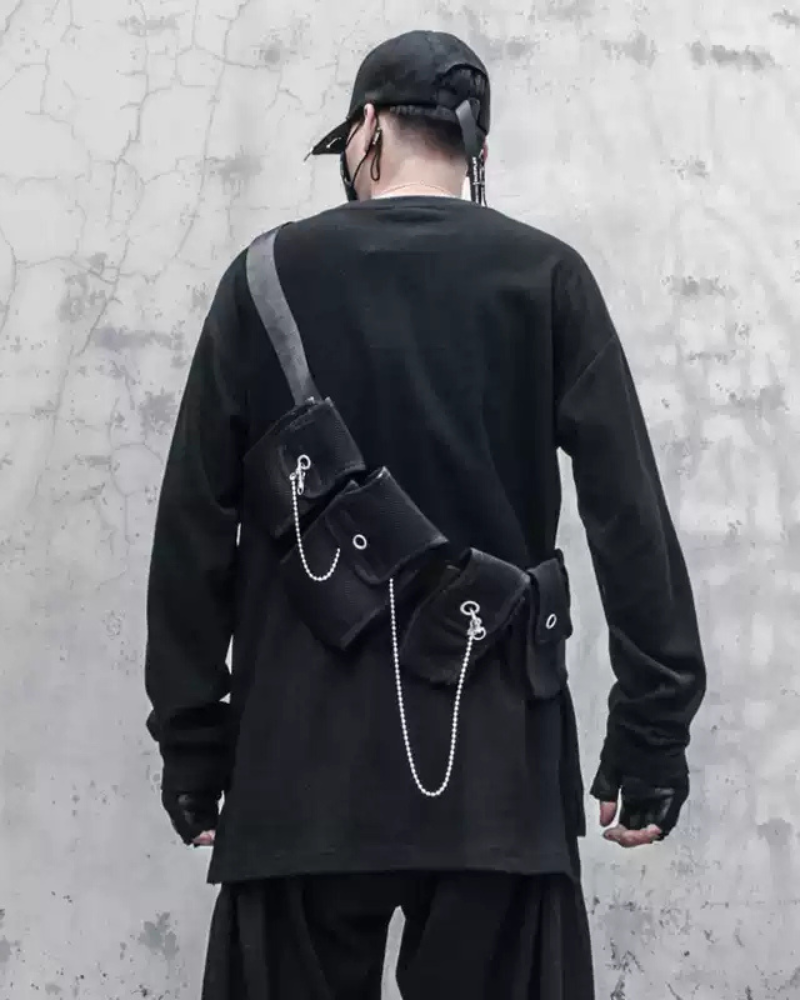 Streetwear Cross Print Sweatshirt