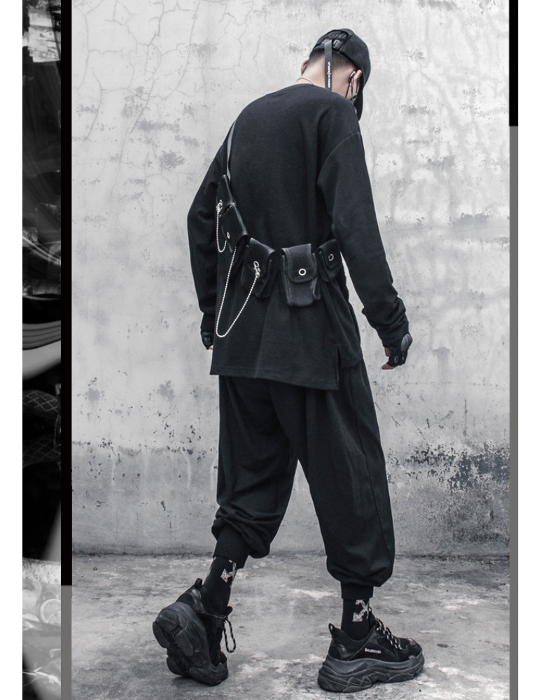 Streetwear Cross Print Sweatshirt