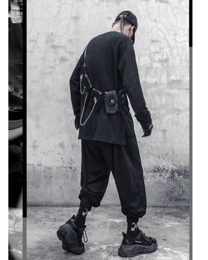 Streetwear Cross Print Sweatshirt