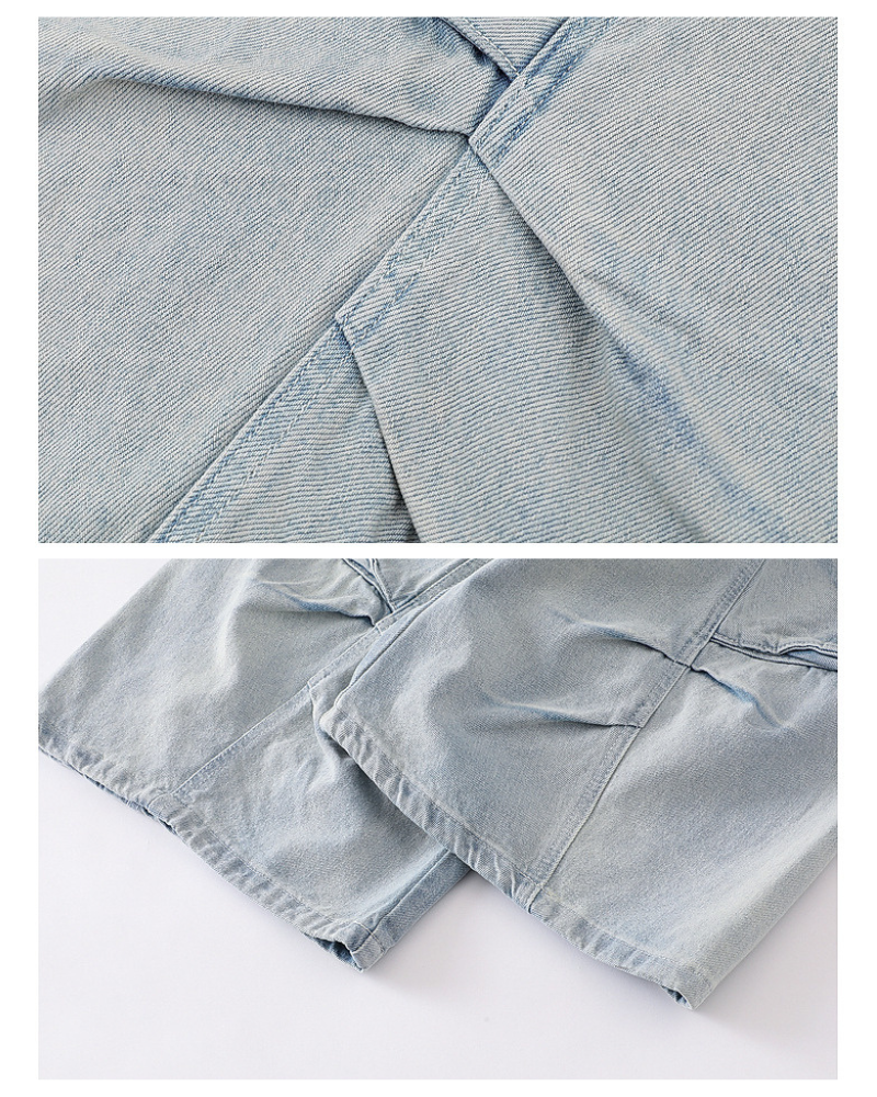 Streetwear Unisex Denim Cargo Shorts | Baggy Jorts