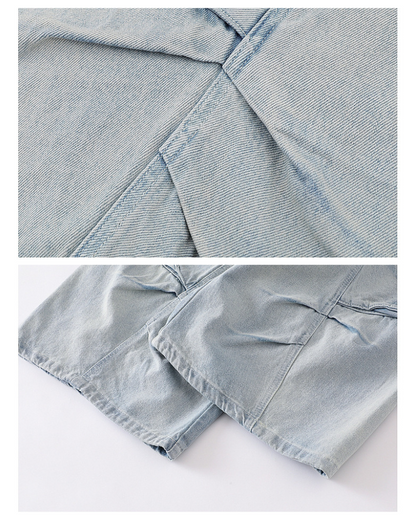 Streetwear Unisex Denim Cargo Shorts | Baggy Jorts