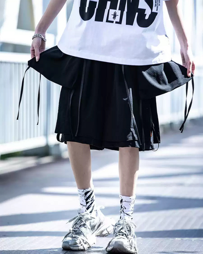 Streetwear Detachable Pocket Cargo Shorts