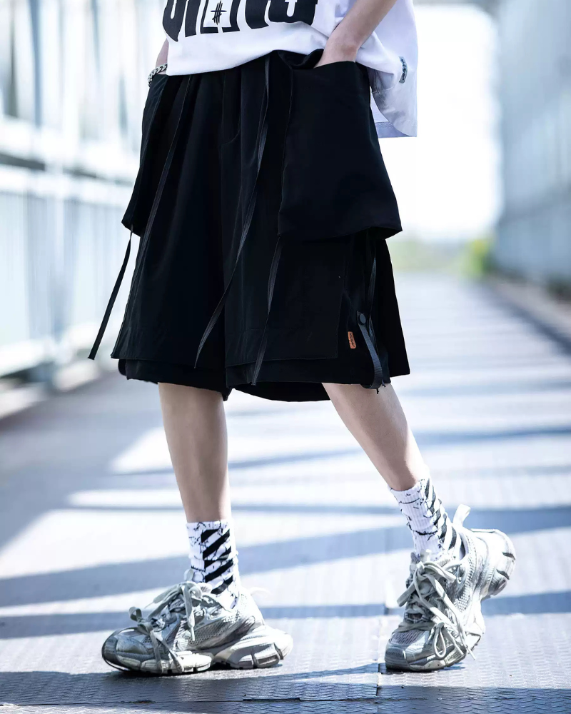 Streetwear Detachable Pocket Cargo Shorts