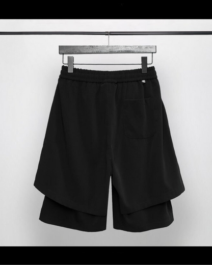Double-Layer Techwear Mens Summer Shorts