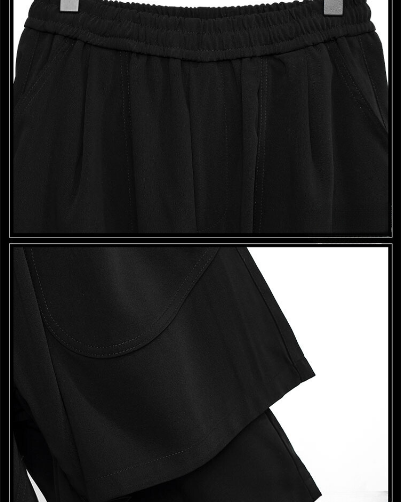 Double-Layer Techwear Mens Summer Shorts