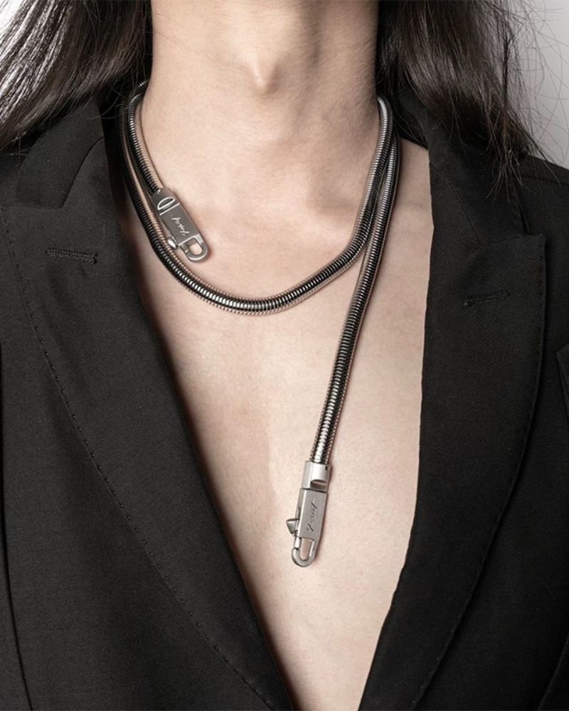 cyberpunk necklace,cyber fashion，cyberpunk aesthetic,Streetwear,Best Necklace. Punk necklace, necklace,techwear necklace,Jewelry,