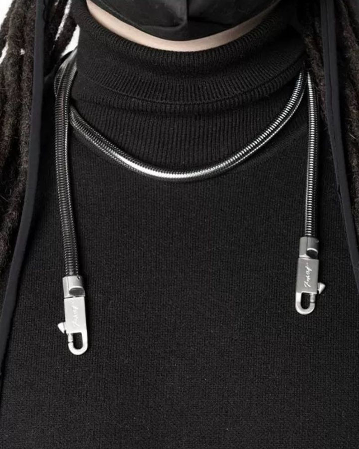 cyberpunk necklace,cyber fashion，cyberpunk aesthetic,Streetwear,Best Necklace. Punk necklace, necklace,techwear necklace,Jewelry,